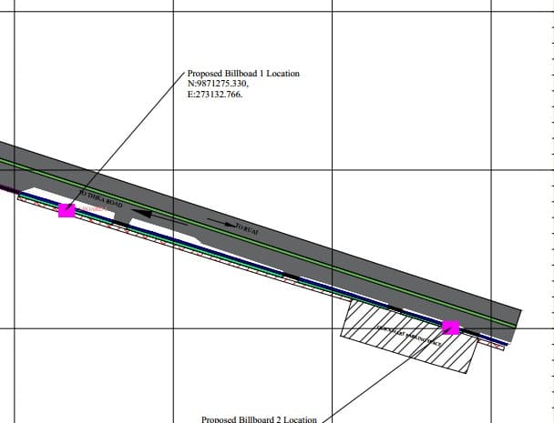 Location plan for billboard erection along Eastern bypass screenshot 2